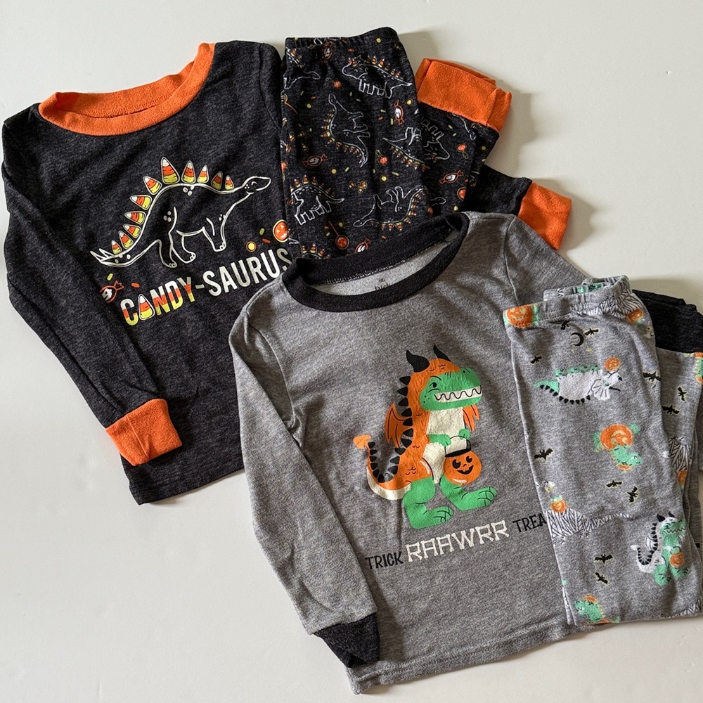 5T Dinosaur Halloween Pajama Set